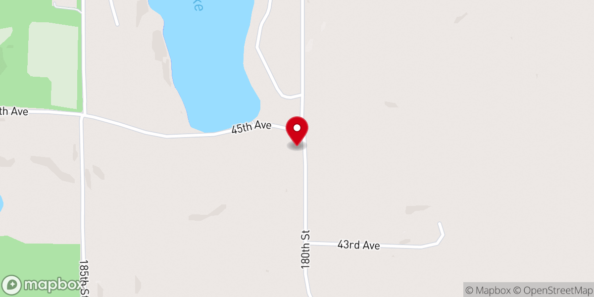 Map showing location of West Immanuel Lutheran Church