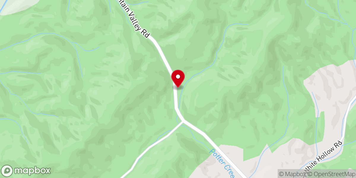 Map showing location of Mountain Valley Church