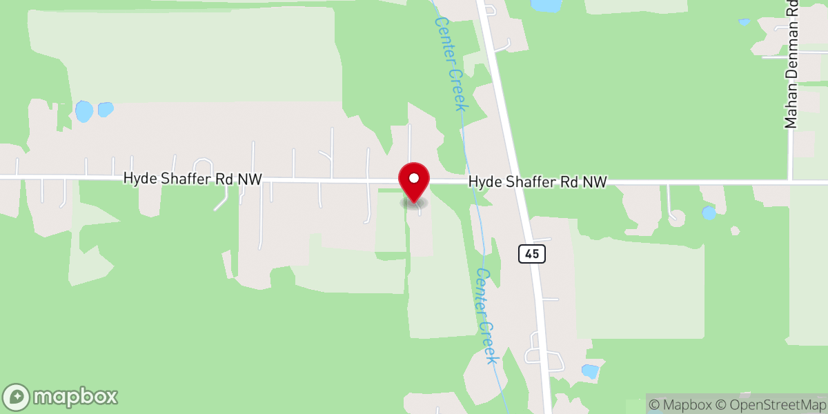 Map showing location of Shekinah Church