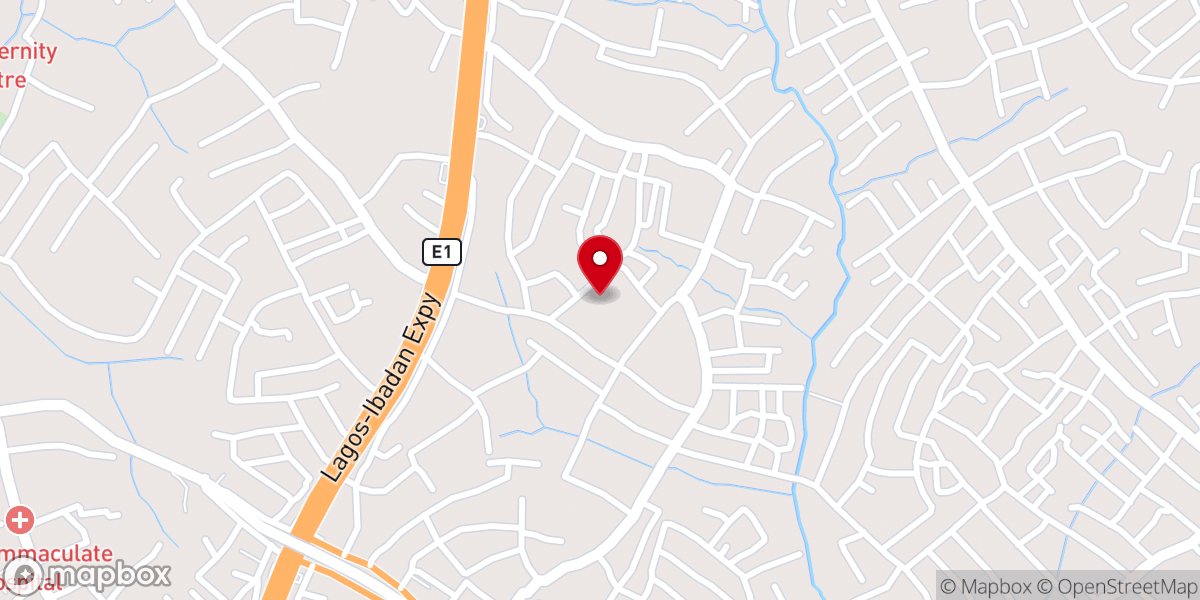 Map showing location of Christ Apostolic Church, Irapada Okan, Ibadan.