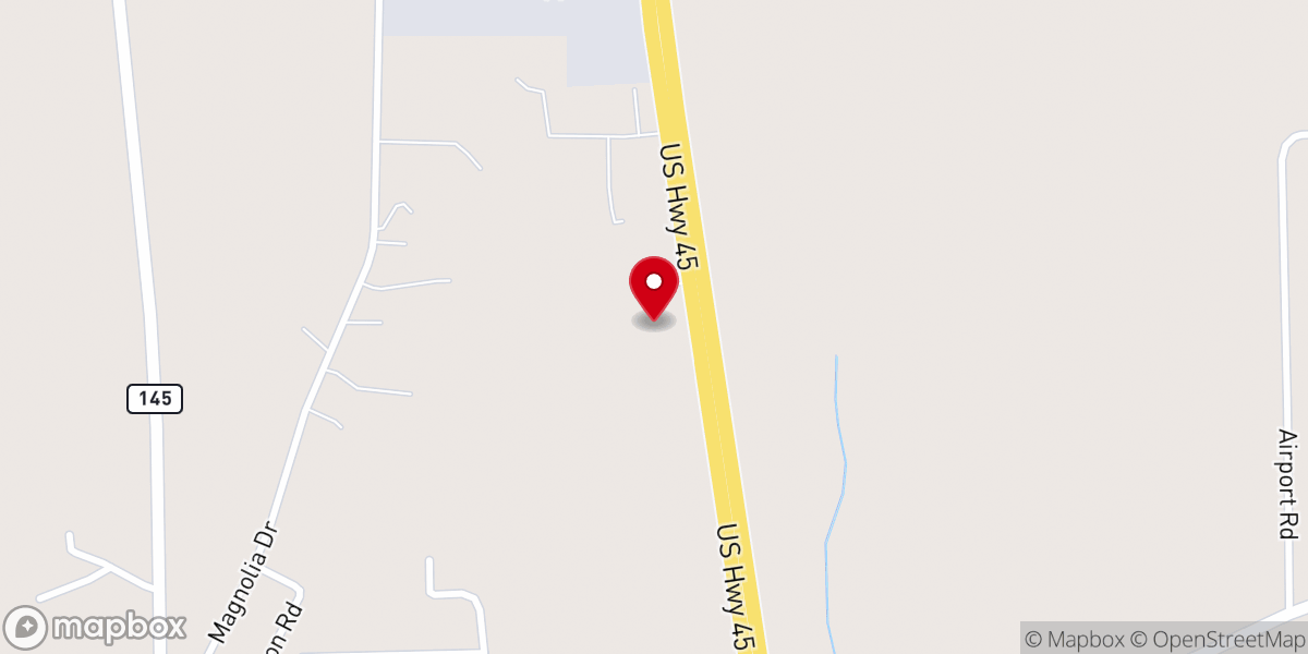 Map showing location of Macon Pentecostal Church