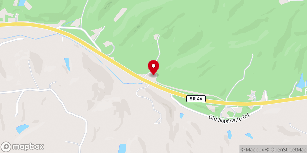 Map showing location of North Salem Community Church
