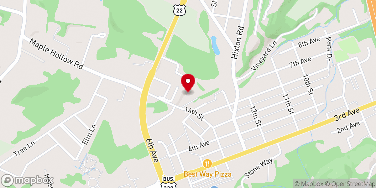 Map showing location of Evangelical Lutheran Conference & Ministerium