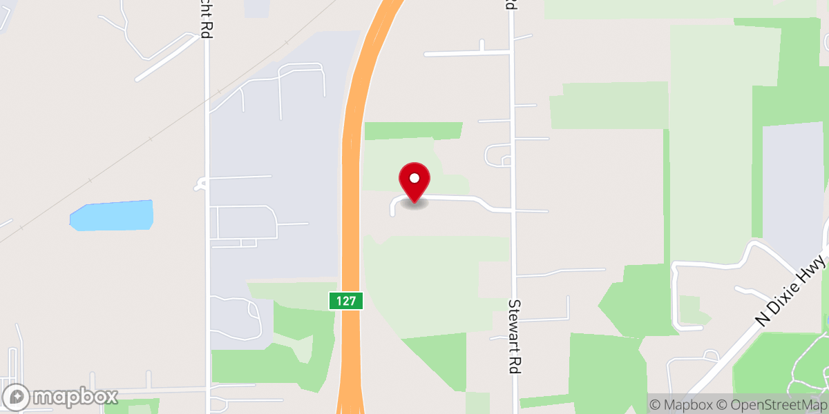 Map showing location of Lima Bible Fellowship Church
