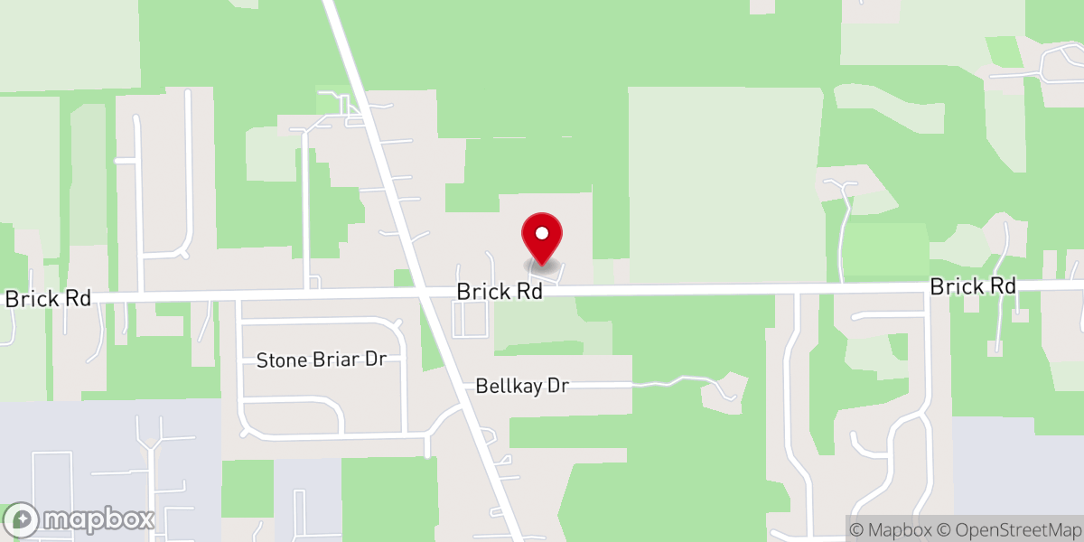 Map showing location of Cedar Rd Methodist church