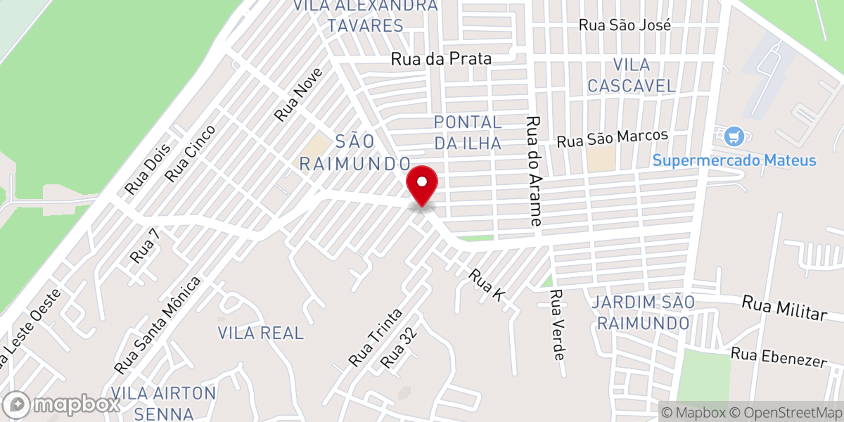 Map showing location of Igreja Universal - São Raimundo