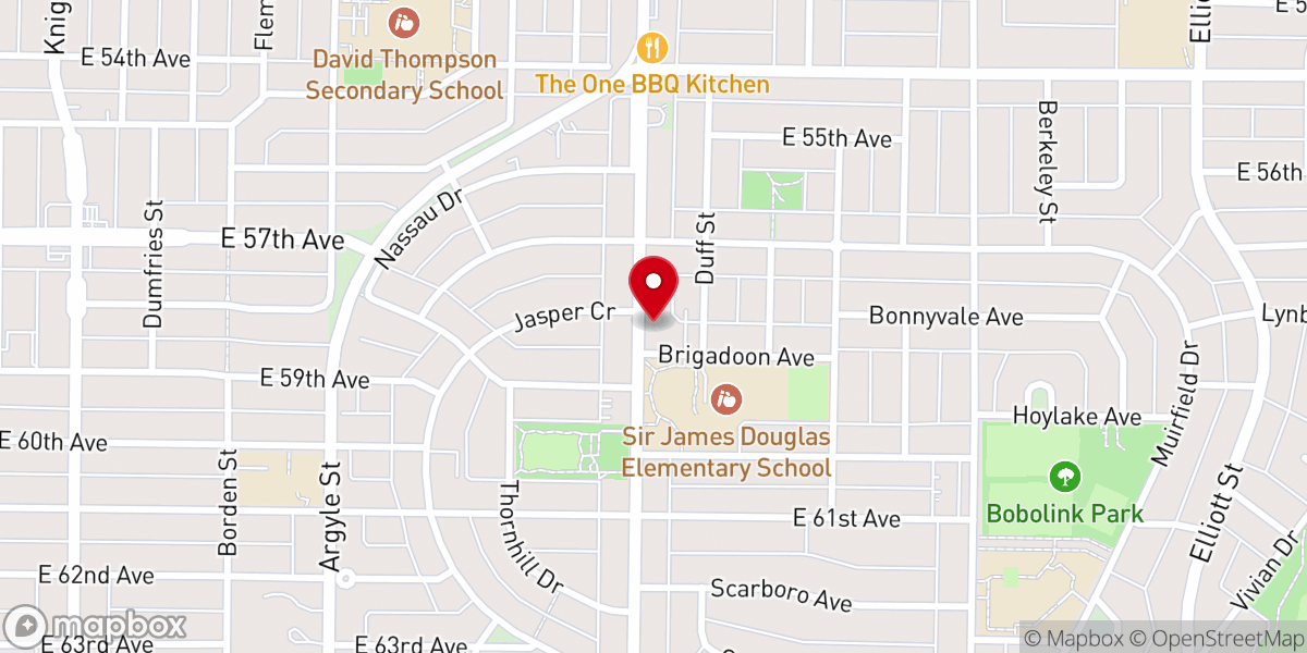 Map showing location of Harvest City Church