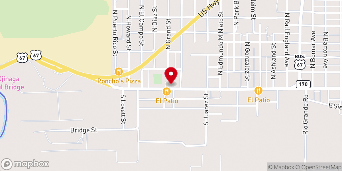 Map showing location of Santa Teresa de Jesus Catholic Church