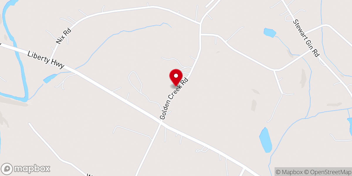Map showing location of Hilltop Wesleyan Church