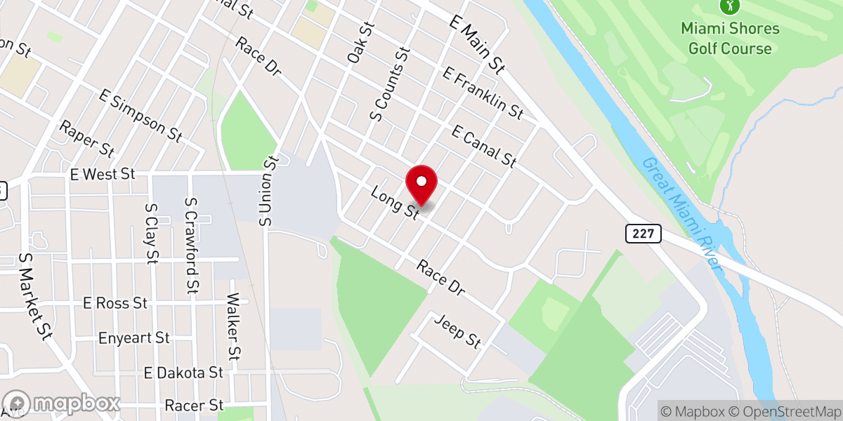 Map showing location of Troy Gospel Tabernacle