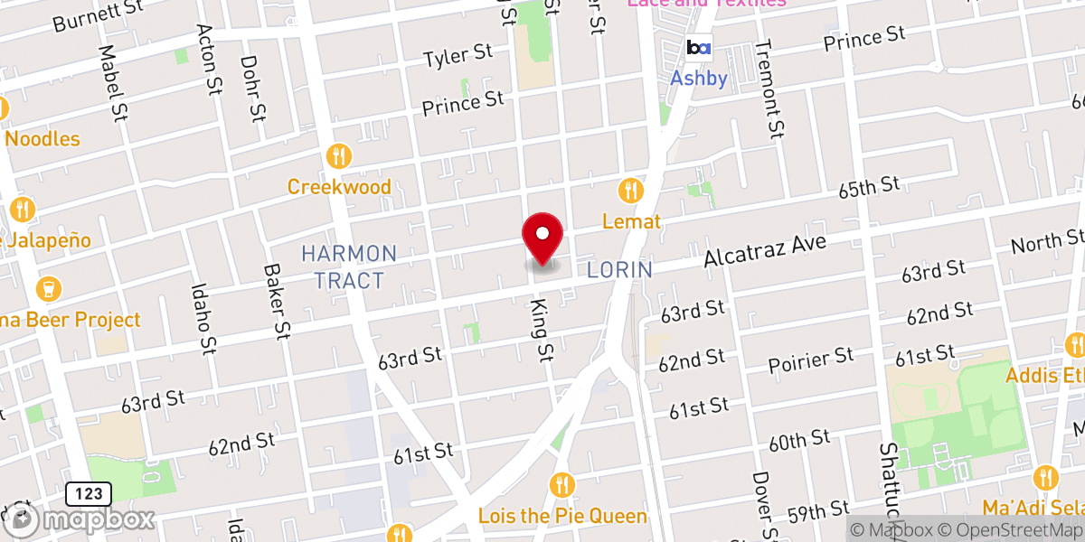 Map showing location of Ephesian Church of God In Christ