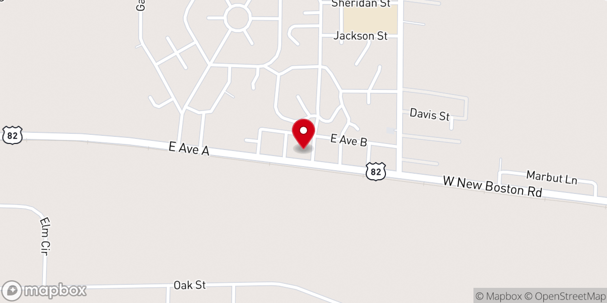 Map showing location of First Assembly Of God