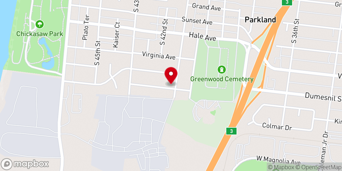 Map showing location of Marrs Memorial Church