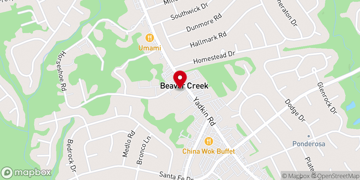 Map showing location of Sperring Memorial Baptist Church