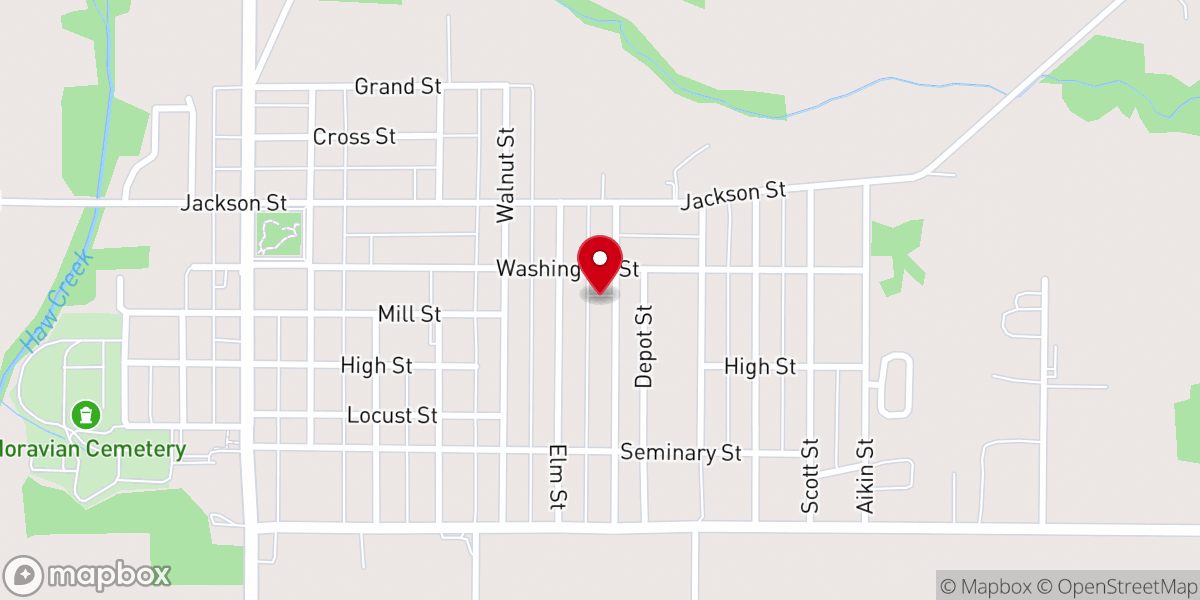 Map showing location of Hope House of Prayer