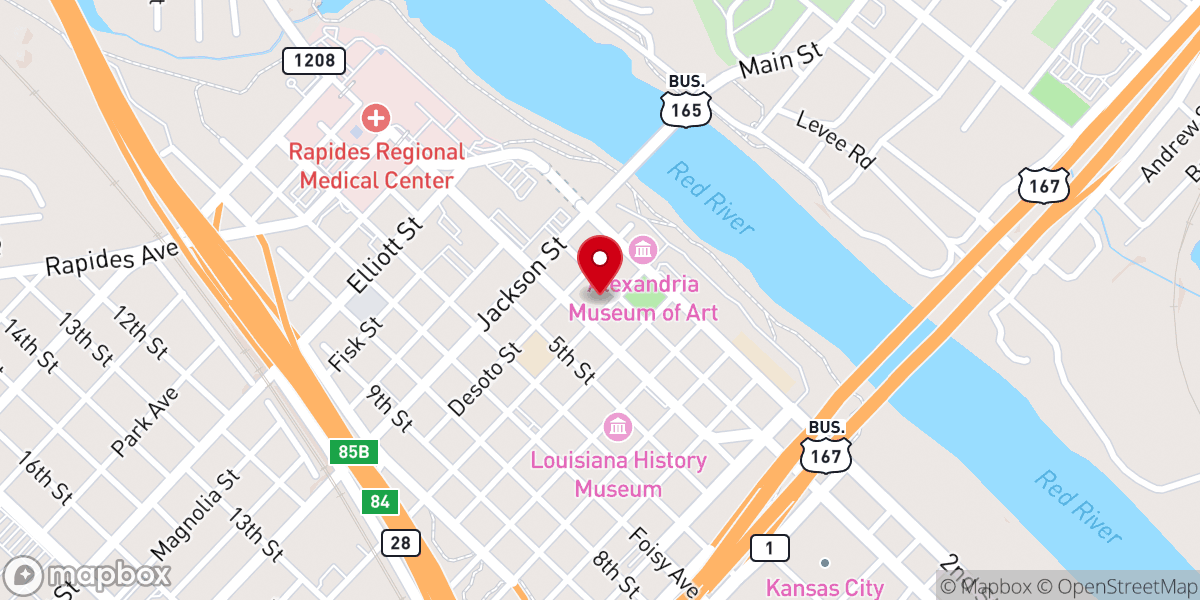 Map showing location of Christ Is the Answer Ministry