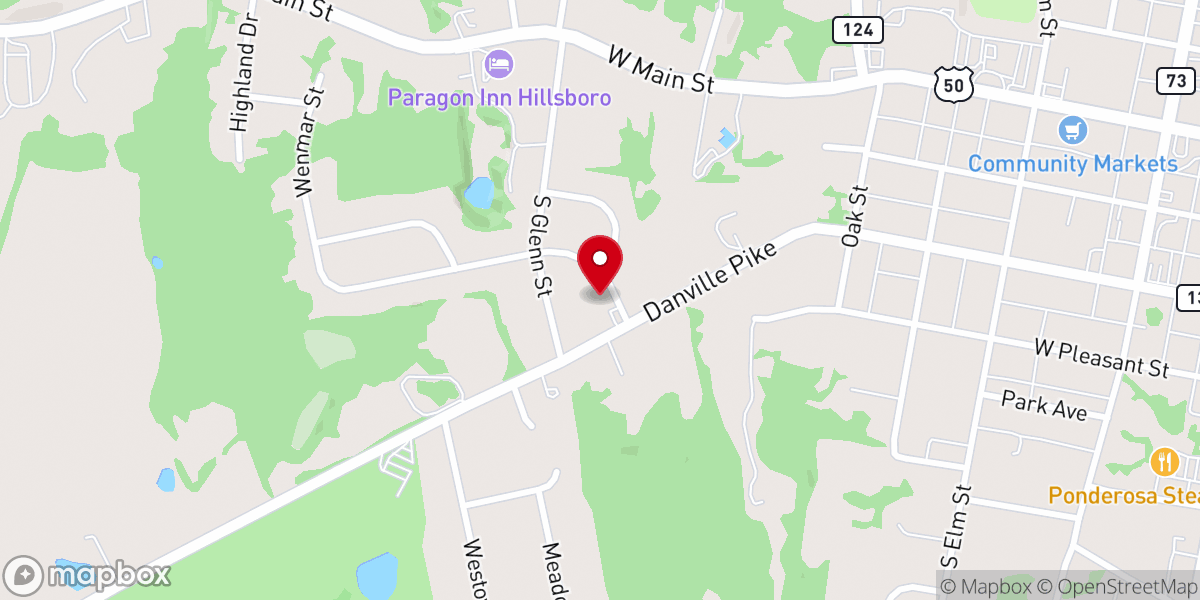 Map showing location of Living Hope Pentecostal Church