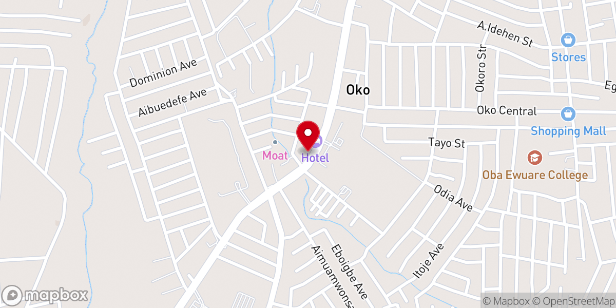 Map showing location of Grace Baptist Church