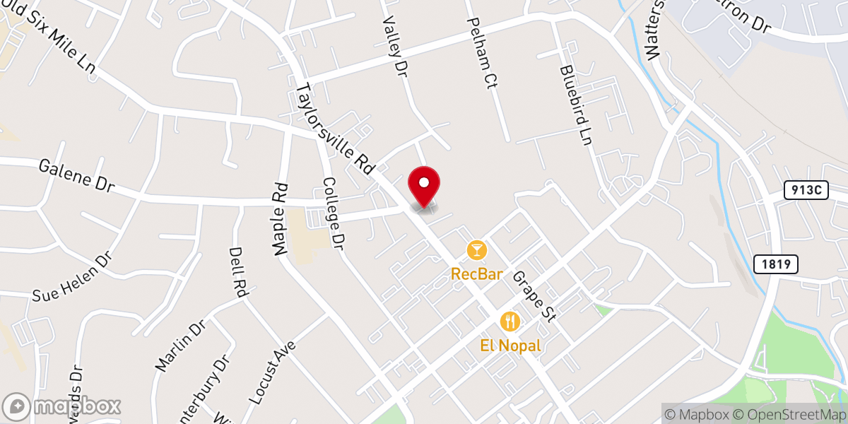 Map showing location of Jeffersontown United Methodist Church
