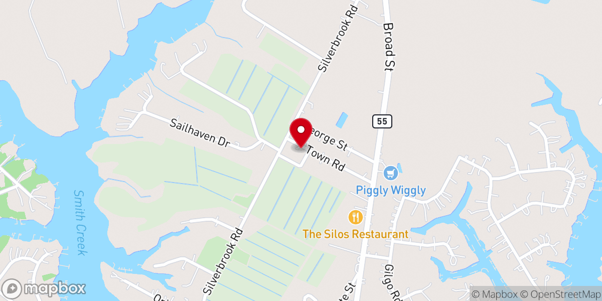 Map showing location of Pierce Chapel AME Zion Church