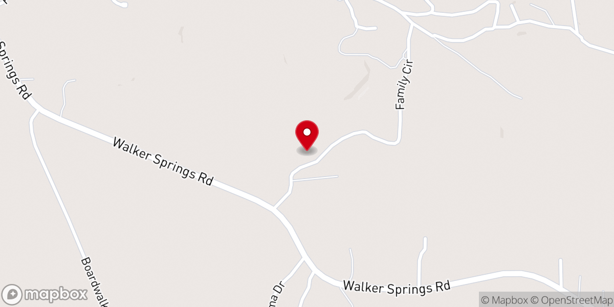 Map showing location of Rogers Temple