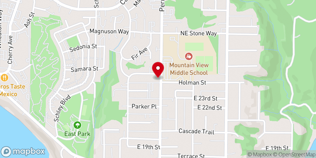 Map showing location of Bremerton Korean Presbyterian