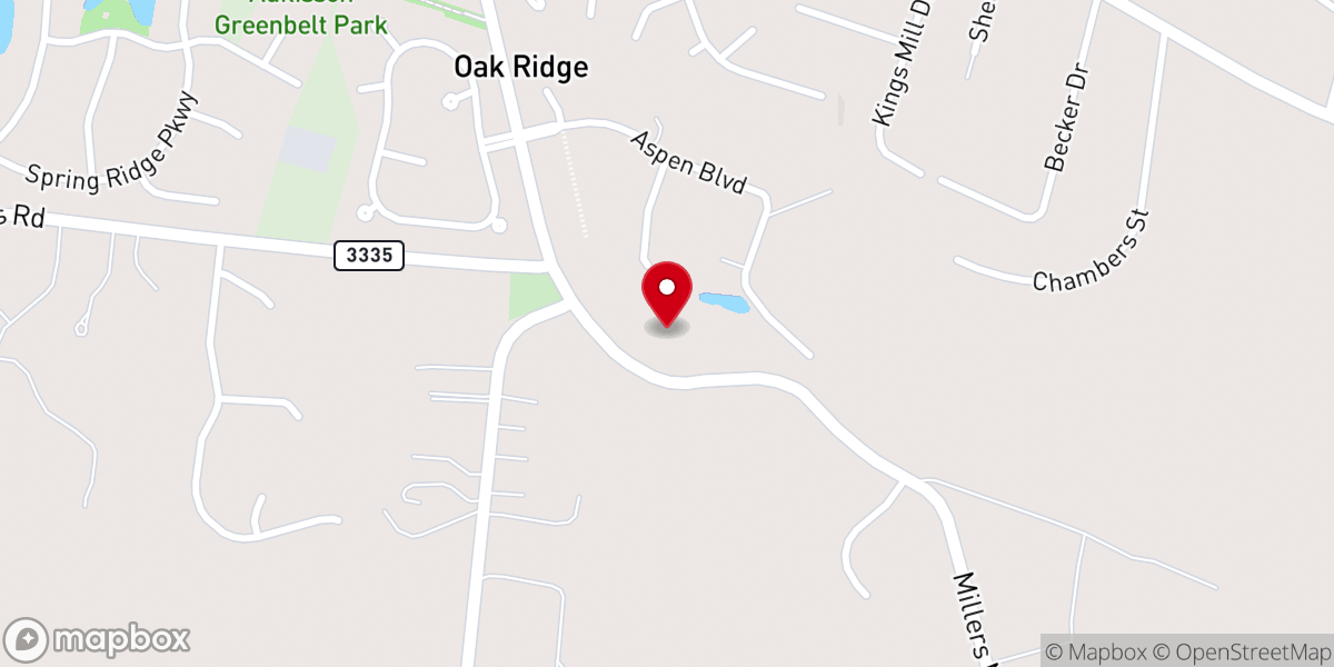 Map showing location of Macedonia Baptist Church