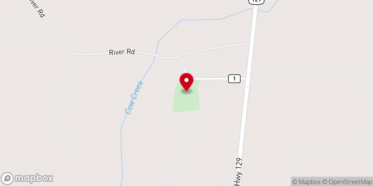 Map showing location of Wayfare Primitive Baptist Church