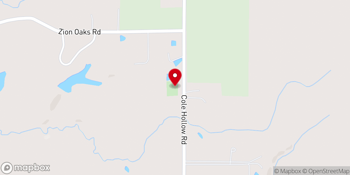 Map showing location of United Brethren Church