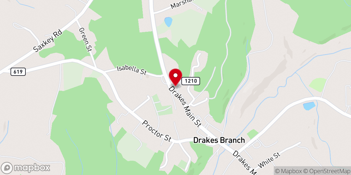 Map showing location of Church Parsonage