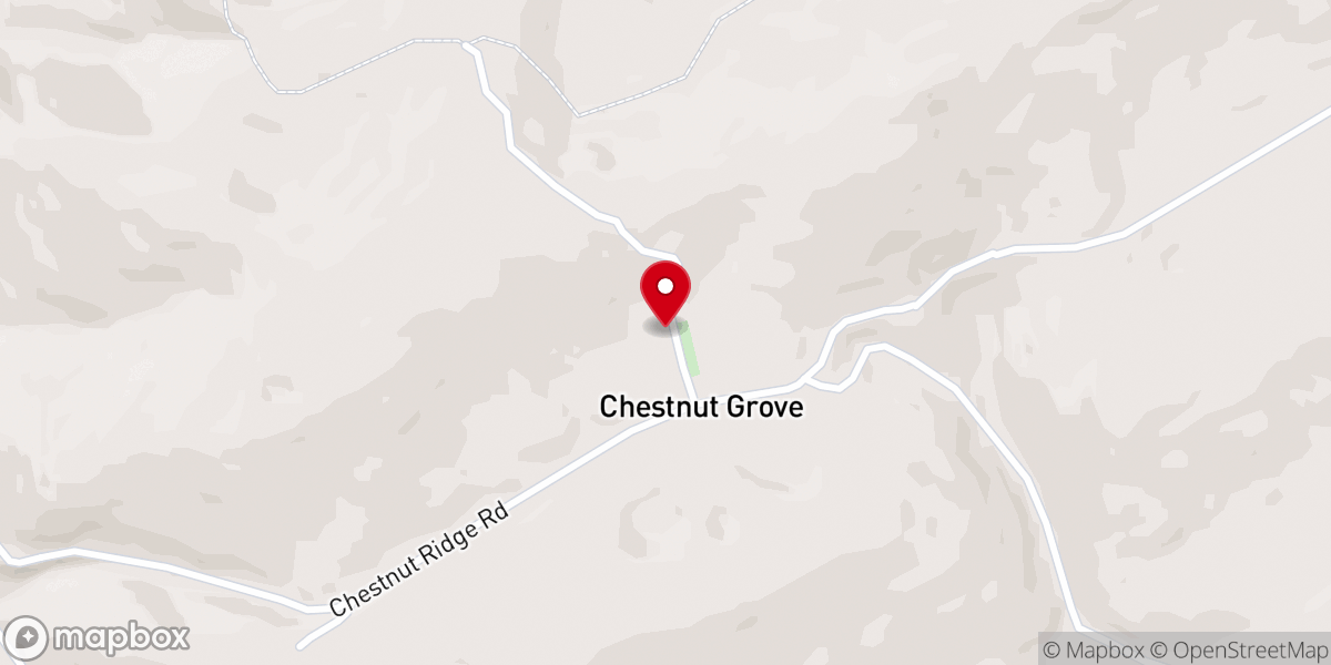 Map showing location of Chestnut Grove Missionary Baptist Church