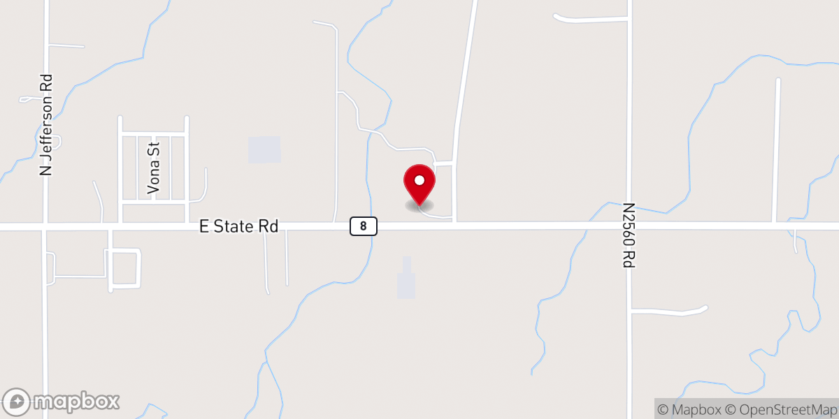 Map showing location of Major County Historical Society
