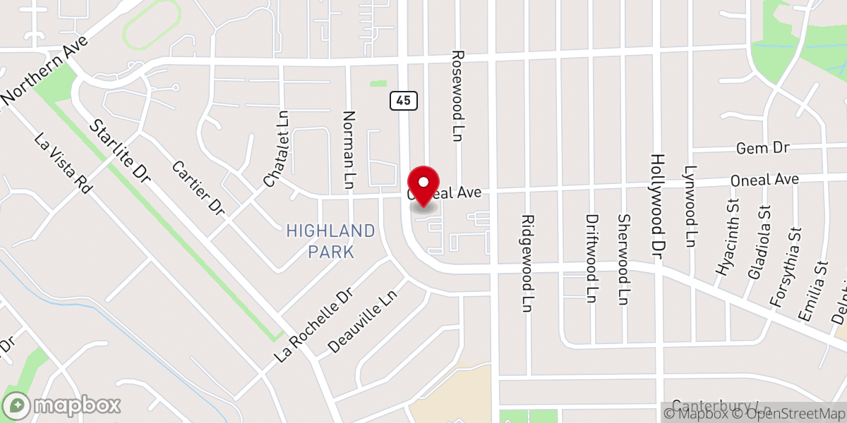 Map showing location of Saint Peter the Apostle Episcopal