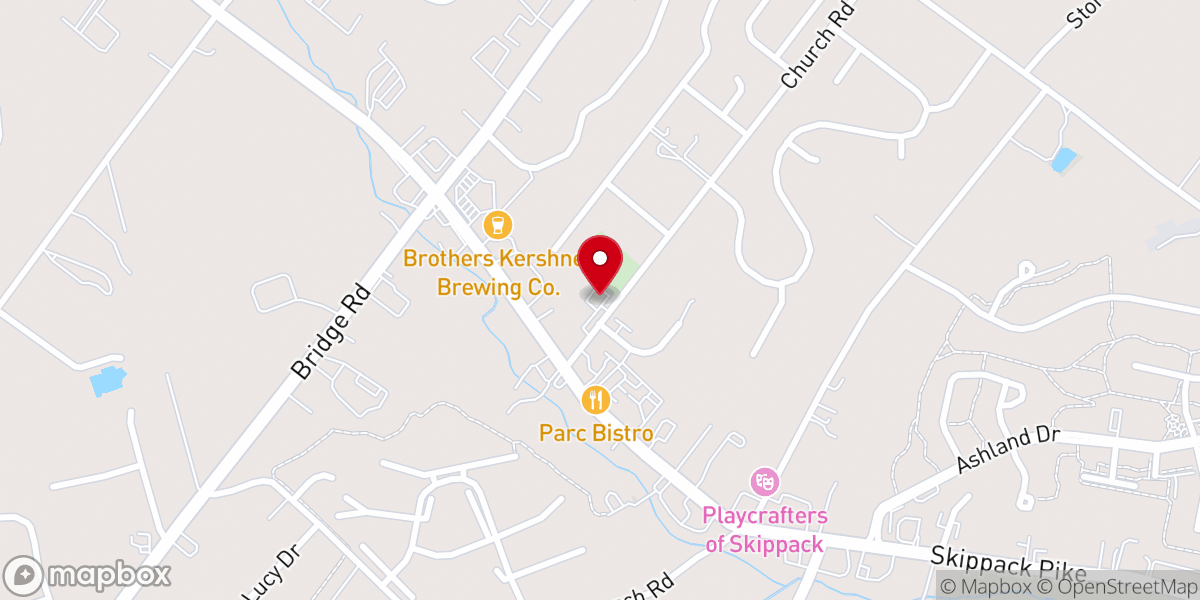 Map showing location of Trinity Christian UCC