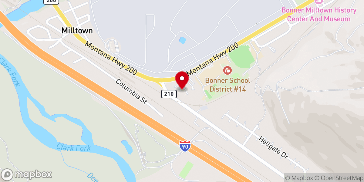Map showing location of Our Saviors Lutheran Church