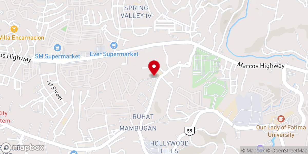 Map showing location of Christ Covenant Baptist Church and Ministries, Antipolo Rizal