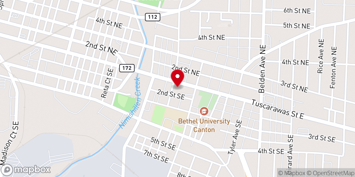 Map showing location of Saint Lukes African Methodist Episcopal Church