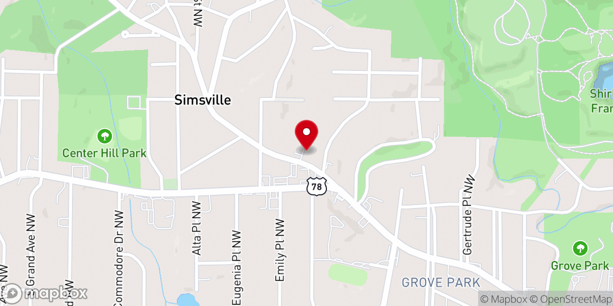 Map showing location of Fountain of Hope Ministries Inc