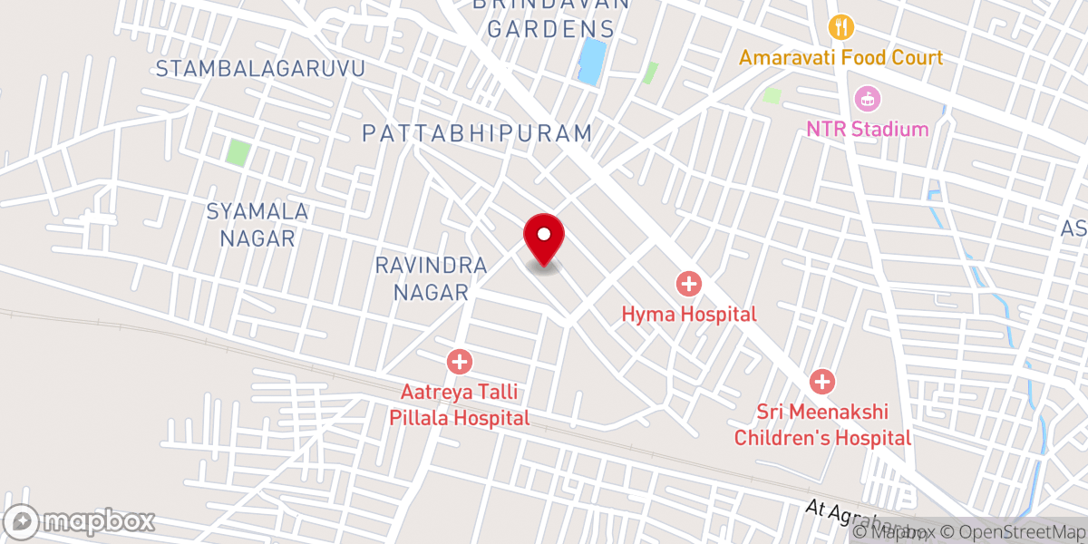 Map showing location of Guntur Central Church of SDA