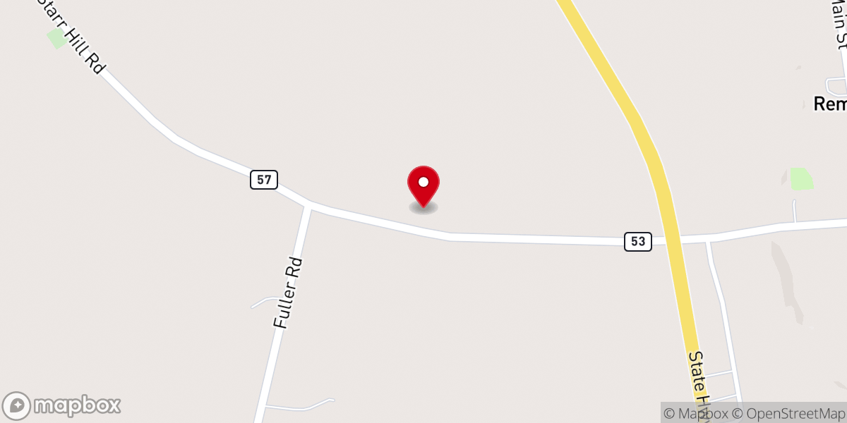 Map showing location of Capel Ucha Church