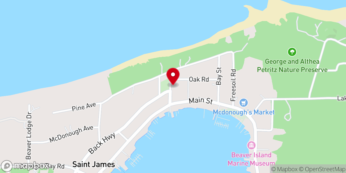 Map showing location of St James Episcopal Church
