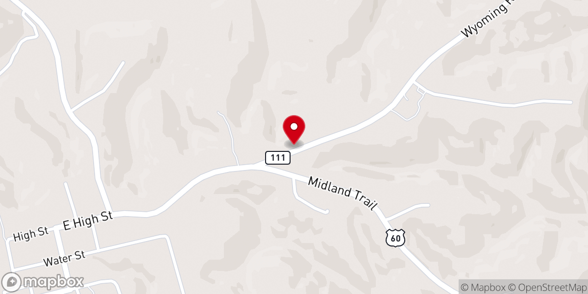 Map showing location of Grace Gospel Tabernacle