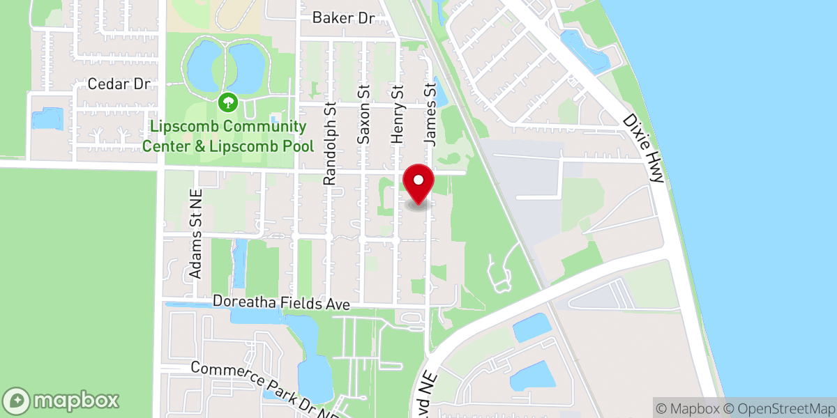 Map showing location of Inner City Pentecostal Inc
