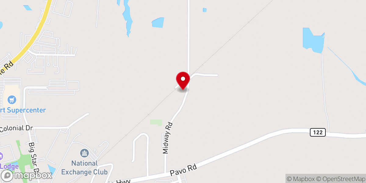 Map showing location of Restoration Outreach Family Worship Center