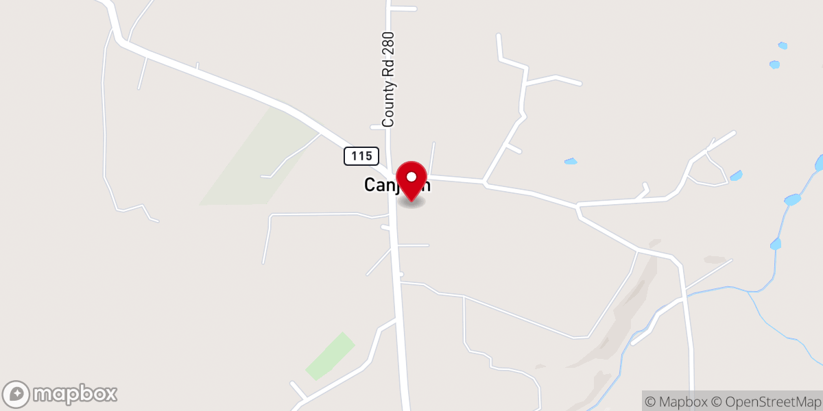 Map showing location of Canjilon