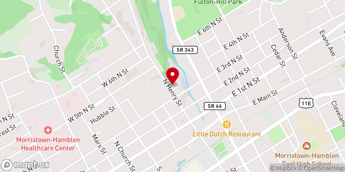 Map showing location of Faith Temple Church-God-Christ