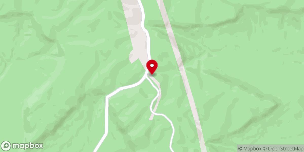 Map showing location of East Gift Ridge Church