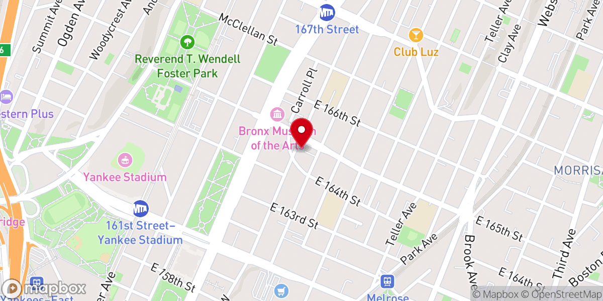 Map showing location of God's Grace Ministry Inc. Bronx N.Y. -The Power of Sin is Broken