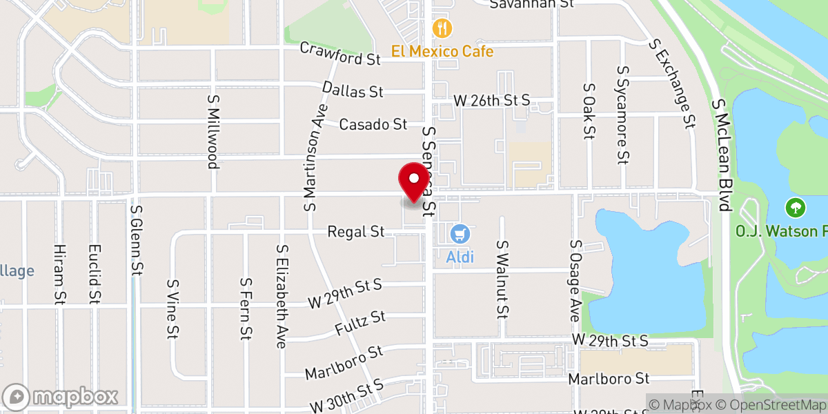 Map showing location of St. Anne Pastoral Center Offices