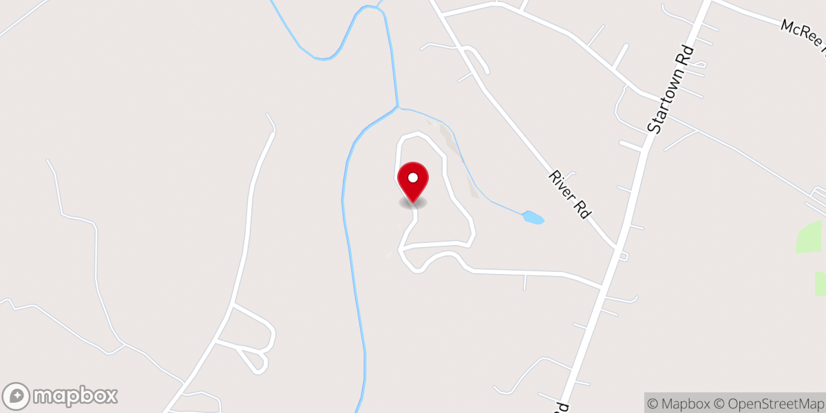 Map showing location of Blazin' Trails Cowboy Church